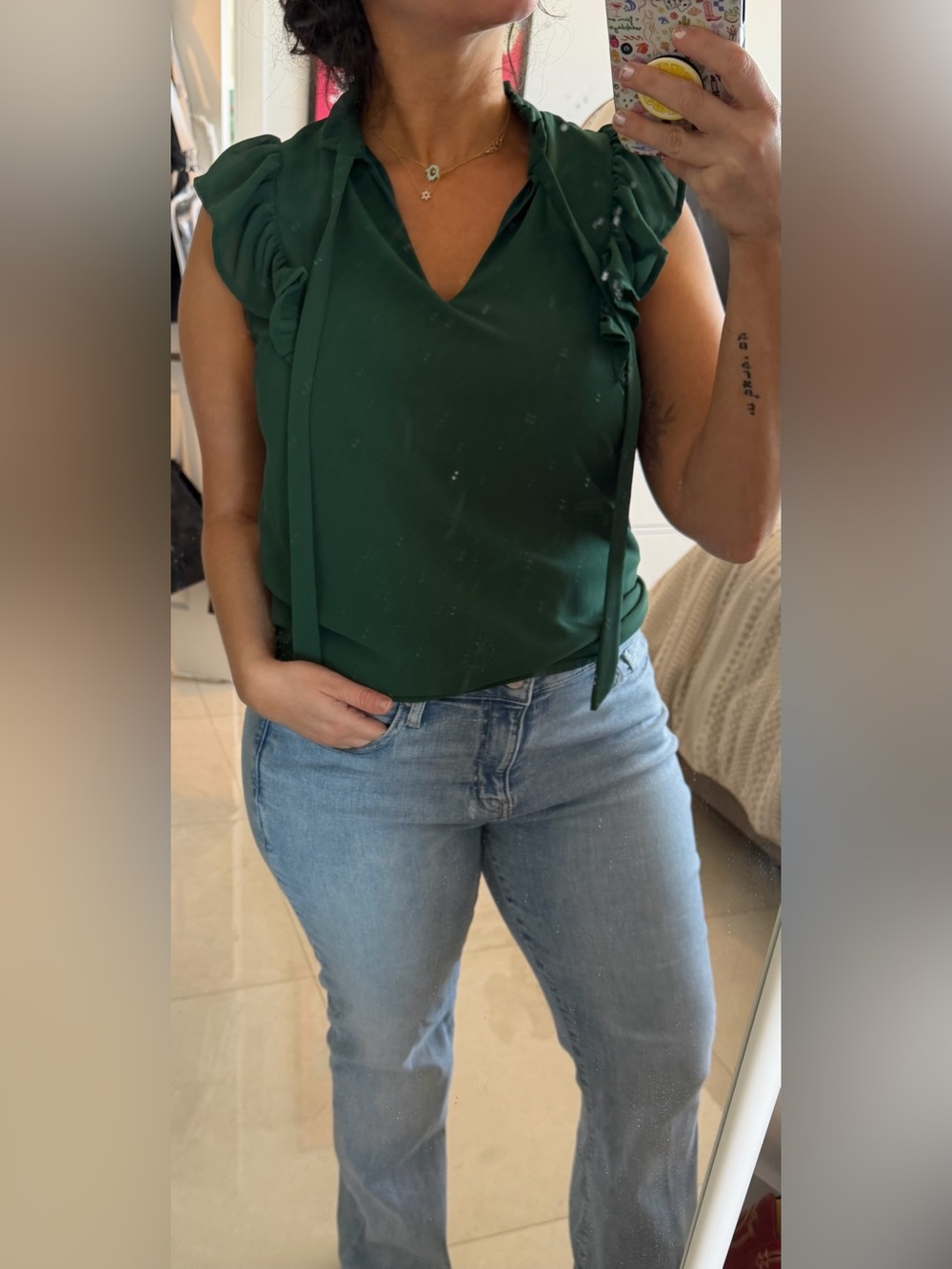 Monteau green blouse - Picture 4 of 6
